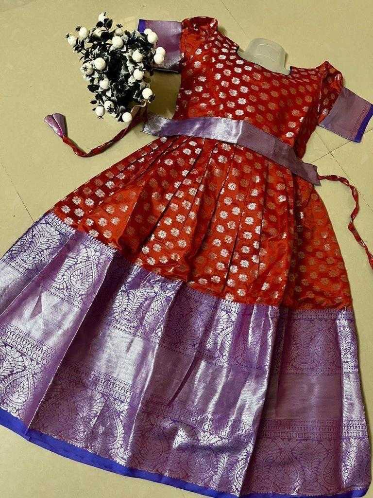 Ynf Fancy KESH503 7801 Kids Wear Wholesale Kids Gown Kids Frocks Kids Party Wear Ethnic Manufacturer- Kids Exports