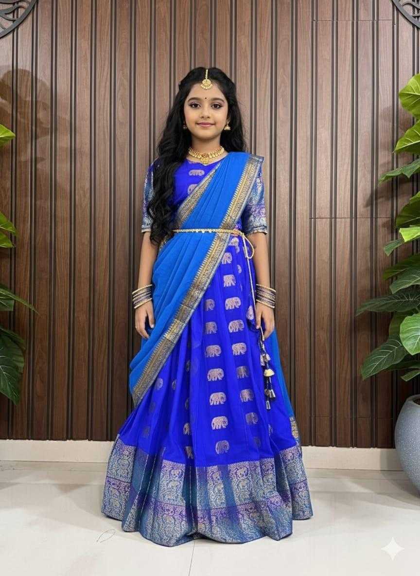 Ynf Heavy Silk KESH503 8143 Kids Wear Wholesale Kids Traditional Outfits Indian Wear For Kids Kids Lehenga Choli Manufacturer- Kids Exports