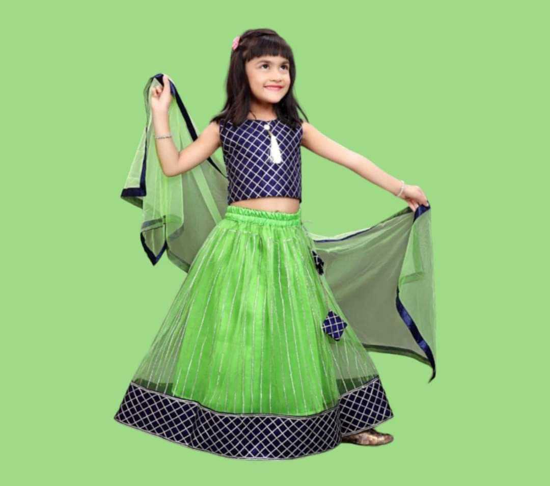 Ynf Net KESH461 194 Kids Wear Wholesale Kids Lehenga Kids Navratri Outfits Kids Party Wear Ethnic Manufacturer- Kids Exports
