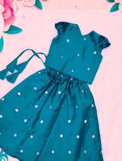 Ynf Nylon Silk RIN235 Neha Kids Wear Wholesale Kids Lehenga Ethnic Dresses For Kids Kids Festive Wear Manufacturer- Kids Exports