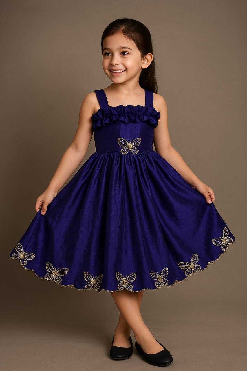 Ynf Space Silk KESH503 8119 Kids Wear Wholesale Kids Frocks Kids Designer Frock Kids Party Wear Ethnic Manufacturer- Kids Exports