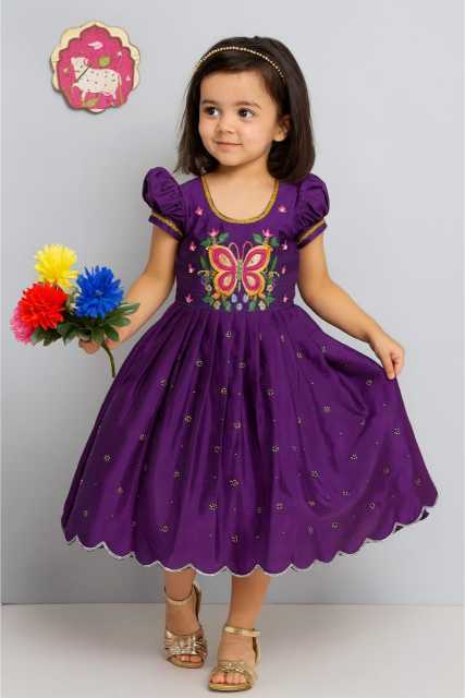 Ynf Chinon RIN235 Katdana Kids Wear Wholesale Kids Gown Kids Wedding Outfits Kids Party Wear Ethnic Manufacturer- Kids Exports