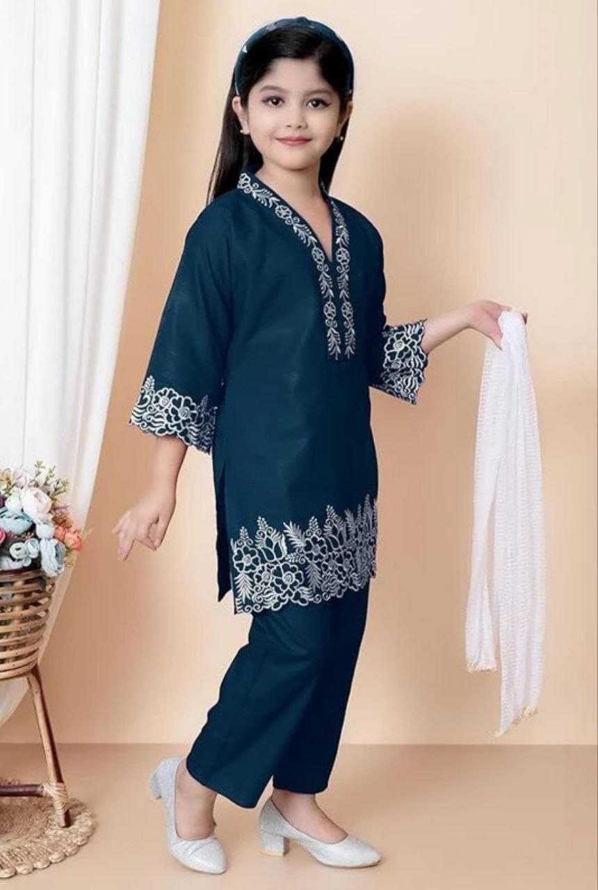 Ynf Heavy Crepe KESH461 224 Kids Wear Wholesale Girls Kurti Kids Ethnic Wear Kids Kurta Pajama Manufacturer- Kids Exports