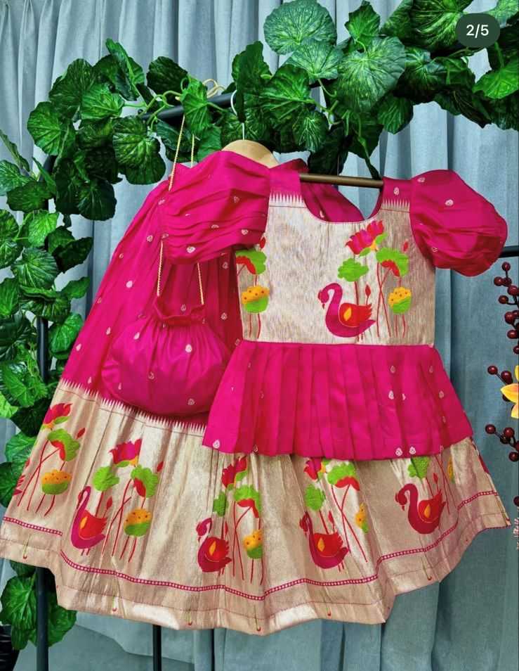 Ynf Premium Silk RIN235 Teal Green Kids Wear Wholesale Kids Lehenga Kids Festive Wear Kids Wedding Outfits Manufacturer- Kids Exports