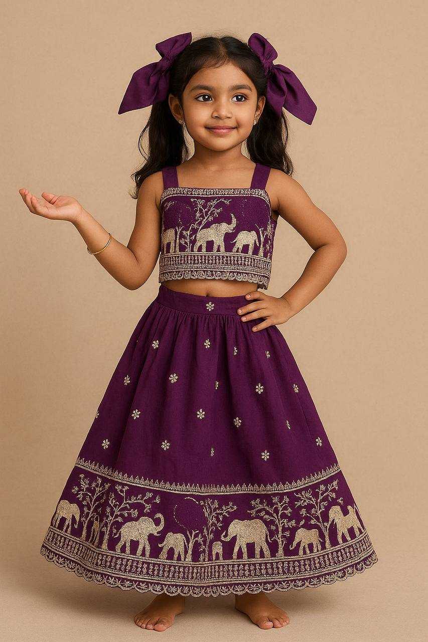 Ynf Pure Soft KESH709 33 Kids Wear Wholesale Kids Lehenga Kids Lehenga Choli Girls Ethnic Wear Manufacturer- Kids Exports