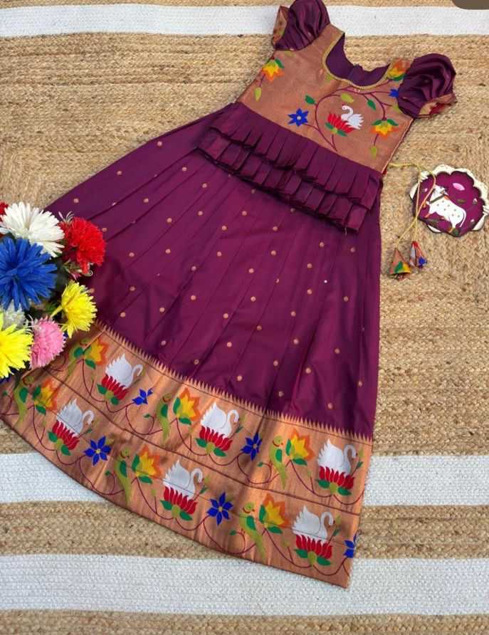 Ynf Silk Cotton RIN235 Flaired Kids Wear Wholesale Kids Lehenga Kids Ethnic Wear Kids Traditional Outfits Manufacturer- Kids Exports
