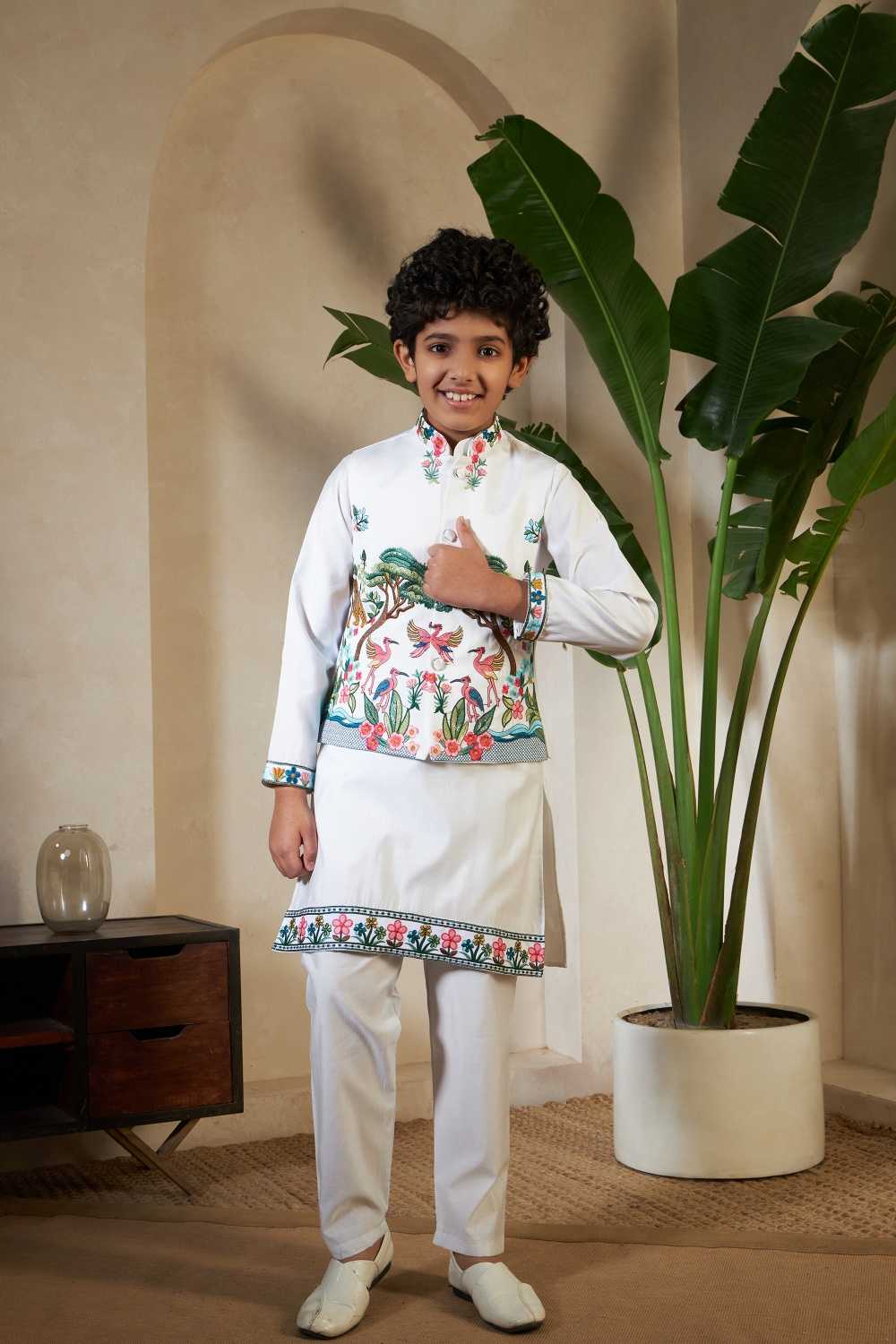 Ynf Silk RIN202 91061 ROYAL VANTARA Kids Wear Wholesale Boys Kurta Pyjama Kids Kurta Pajama Baby Boy Kurta Set Manufacturer- Kids Exports