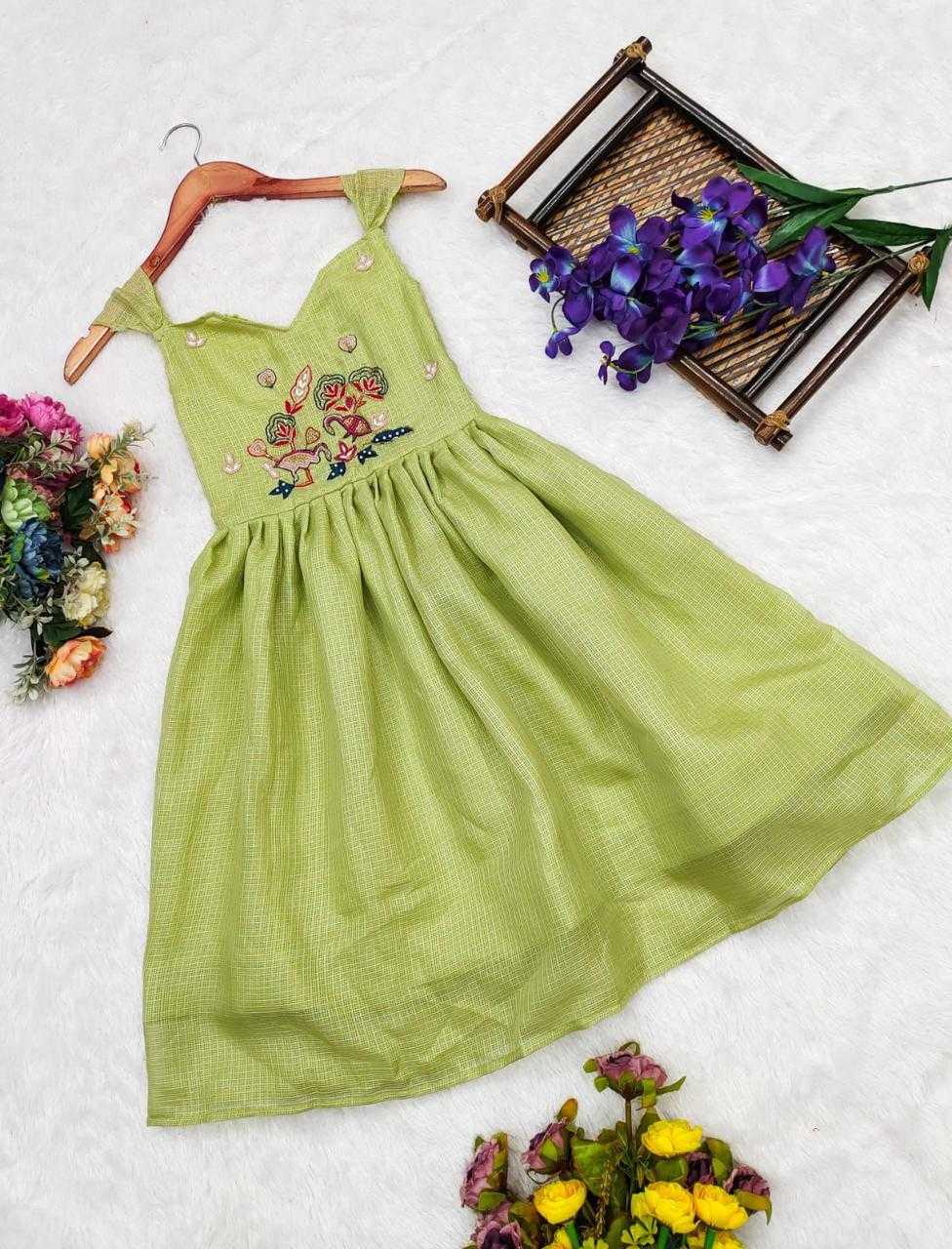 Ynf Soft Dola RIN235 OTIS Kids Wear Wholesale Kids Gown Kids Designer Frock Kids Party Wear Ethnic Manufacturer- Kids Exports