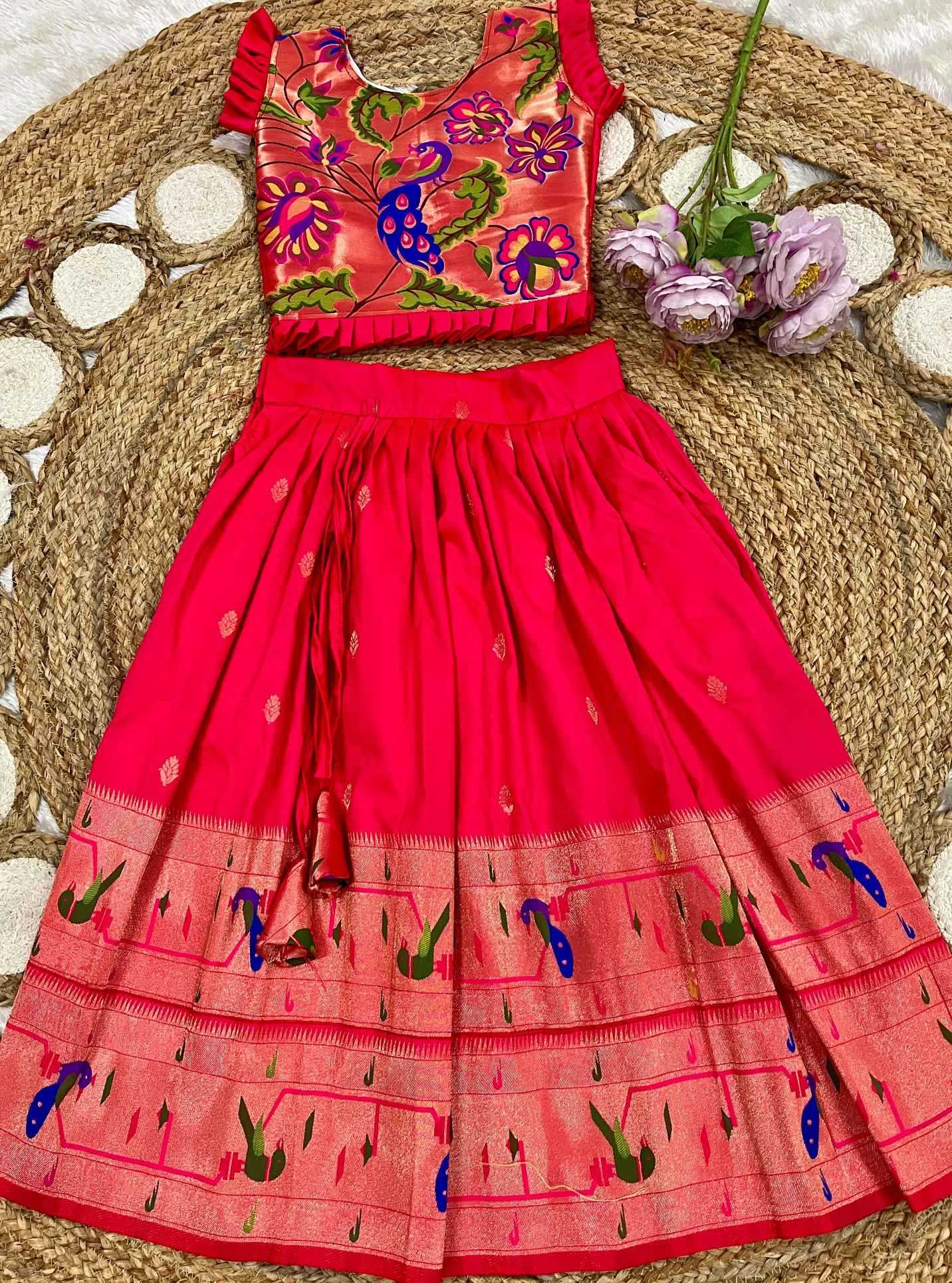 Ynf Soft Silk KESH685 MAHARANI Kids Wear Wholesale Kids Lehenga Kids Traditional Outfits Kids Festive Wear Manufacturer- Kids Exports