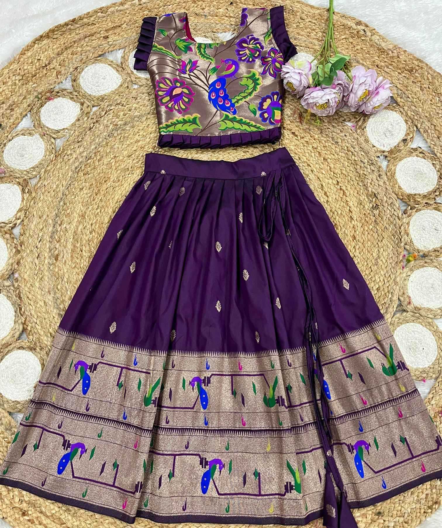 Ynf Soft Silk KESH685 MAHARANI Kids Wear Wholesale Kids Lehenga Kids Traditional Outfits Kids Festive Wear Manufacturer- Kids Exports