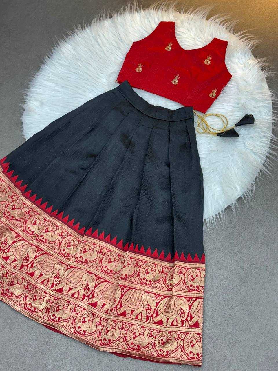 Ynf Soft Silk KESH709 12 Kids Wear Wholesale Kids Lehenga Kids Co-ord Set Kids Lehenga Choli Manufacturer- Kids Exports