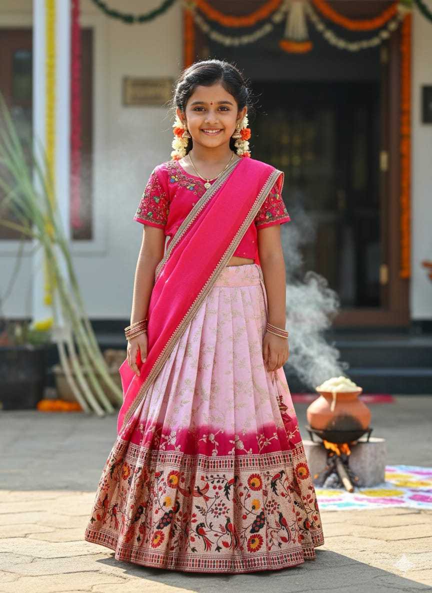 Ynf Vichitra Silk KESH505 Madhuri Kids Wear Wholesale Kids Traditional Outfits Kids Lehenga Choli Kids Wedding Outfits Manufacturer- Kids Exports
