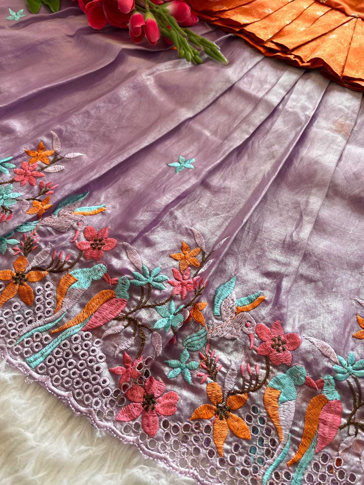 Ynf Viscose RIN235 tissue silk Kids Wear Wholesale Kids Lehenga Kids Lehenga Choli Baby Girl Lehenga Manufacturer- Kids Exports