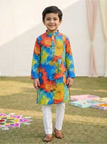 Ynf Cotton RIN223 Boys Kurta Pajama Kids Wear Wholesale Boys Kurta Pyjama Kids Traditional Outfits Kids Kurta Pajama Manufacturer- Kids Exports