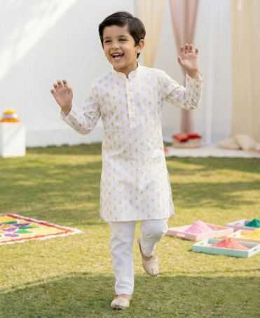 Ynf Cotton RIN223 Boys Kurta Pajama Kids Wear Wholesale Boys Kurta Pyjama Kids Traditional Outfits Kids Kurta Pajama Manufacturer- Kids Exports