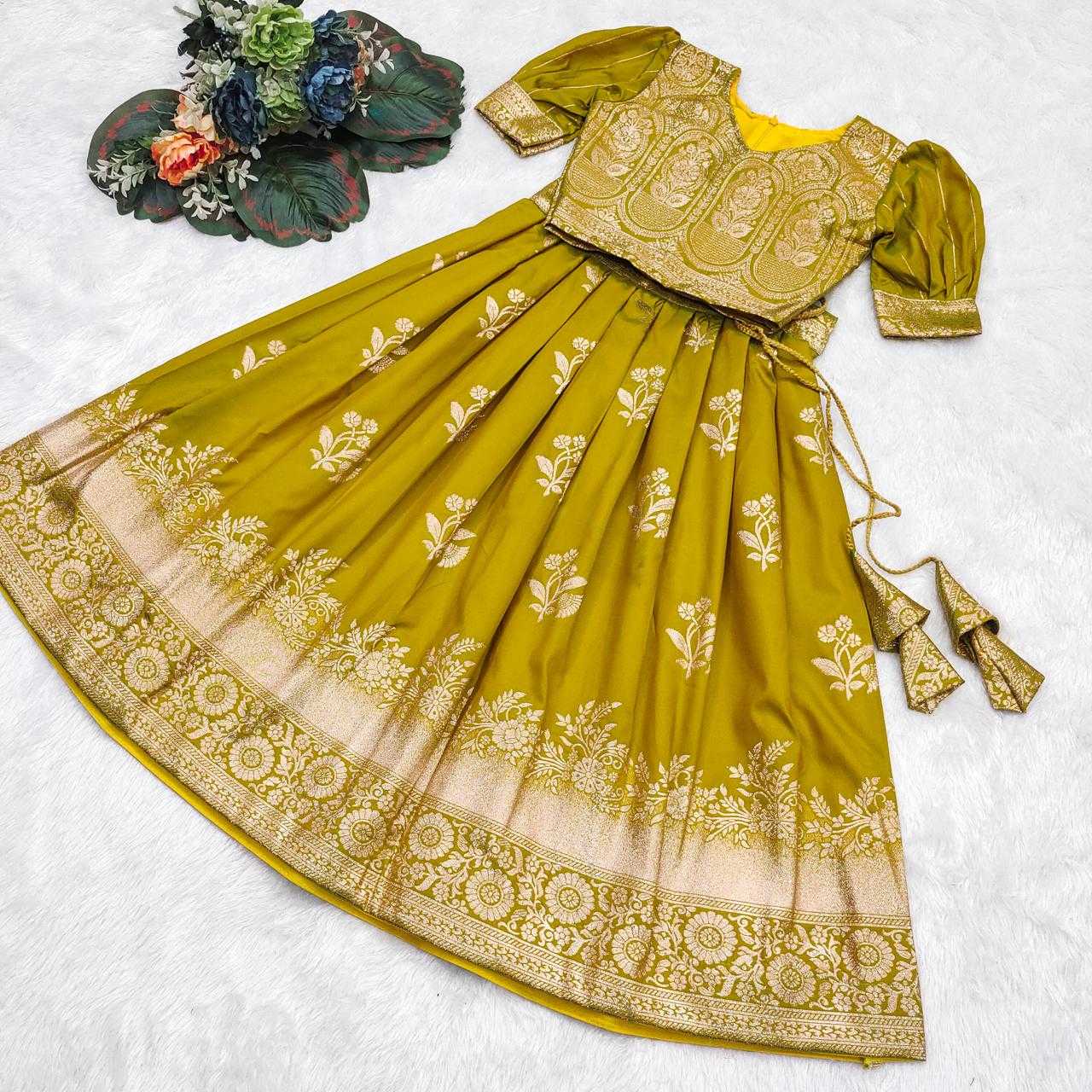 Ynf Fancy RIN235 canvas Kids Wear Wholesale Kids Lehenga Kids Festive Wear Kids Party Wear Ethnic Manufacturer- Kids Exports