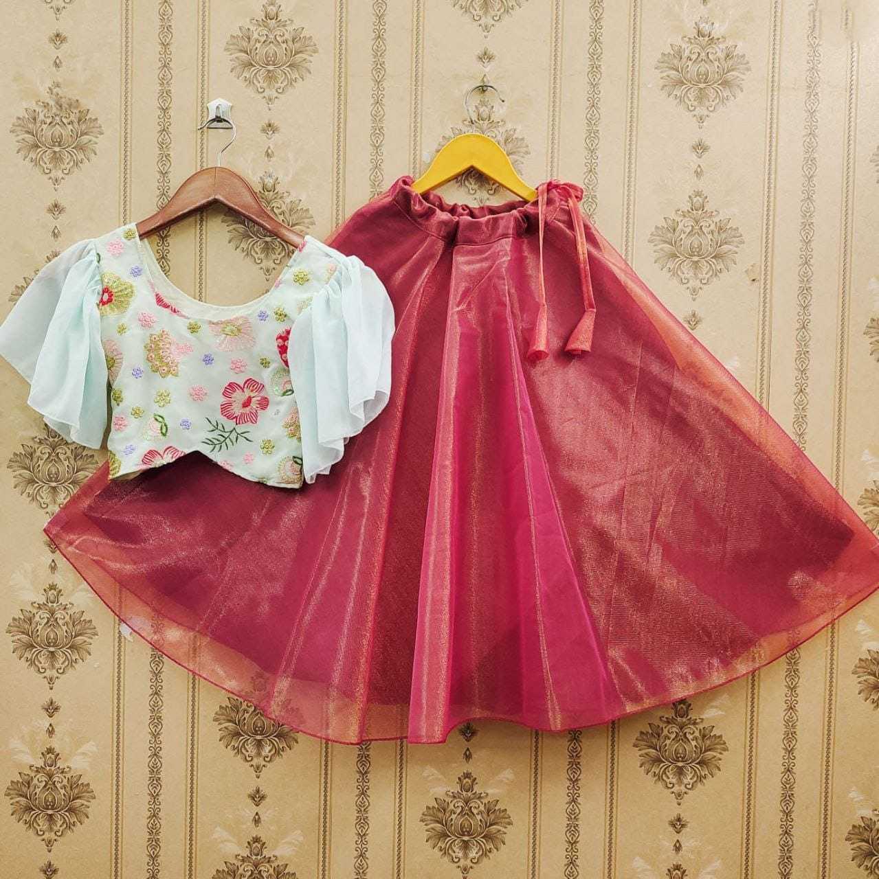 Ynf Georgette RIN235 Most Kids Wear Wholesale Kids Lehenga Kids Designer Frock Kids Party Wear Ethnic Manufacturer- Kids Exports