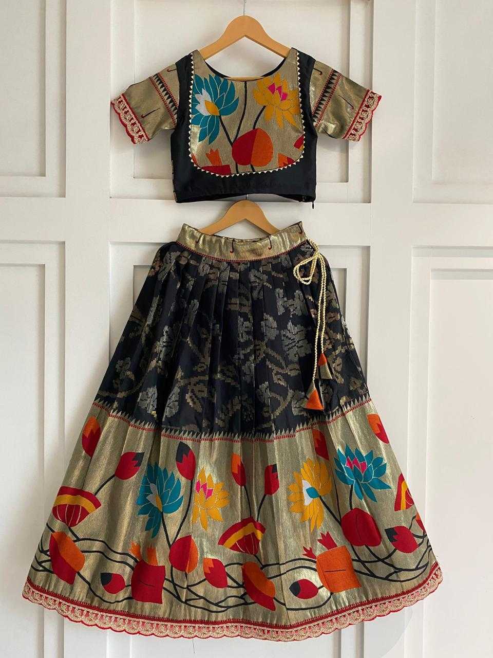 Ynf Silk KESH503 8174 Kids Wear Festive Collections Wholesale Kids Festive Wear Kids Silk Dress Kids Party Wear Ethnic Manufacturer- Kids Exports