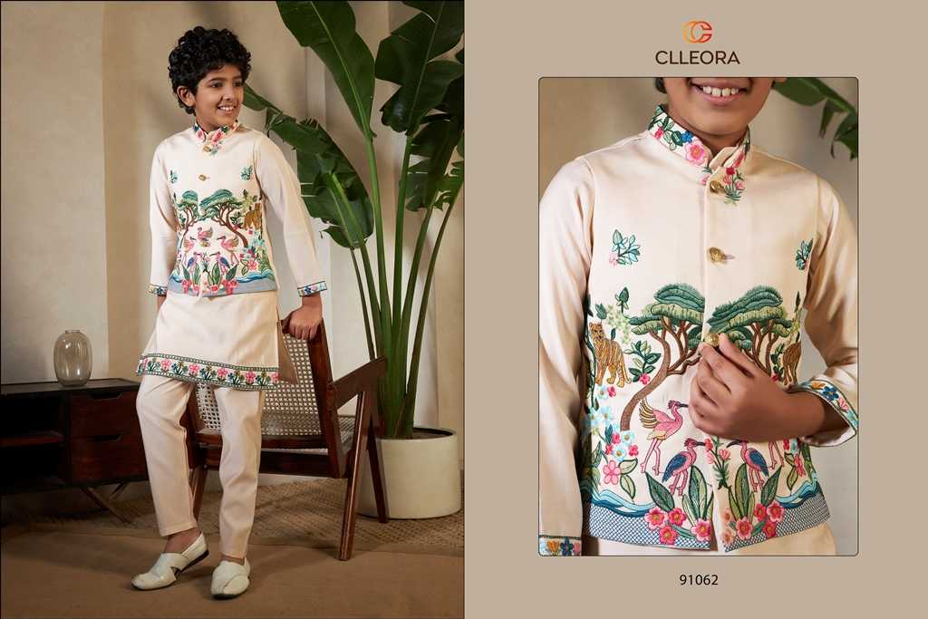 Ynf Silk Viscose KESH481 CLLEORA ROYAL 91061 Kids Wear Wholesale Kids Traditional Outfits Kids Kurta Pajama Kids Festive Wear Manufacturer- Kids Exports