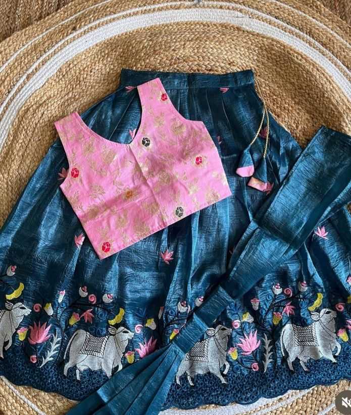 Ynf Soft Gold Crush RIN235 135 Kids Wear Festive Collections Wholesale Kids Lehenga Kids Lehenga Choli Kids Party Wear Ethnic Manufacturer- Kids Exports