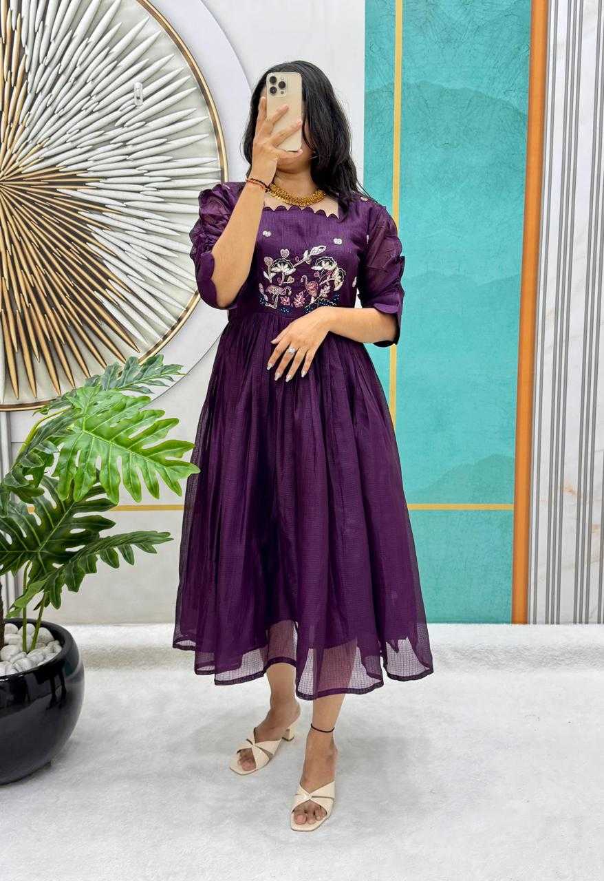 Ynf Soft Kota RIN235 105 Kids Wear Festive Collections Wholesale Kids Gown Kids Ethnic Gowns Kids Festive Wear Manufacturer- Kids Exports