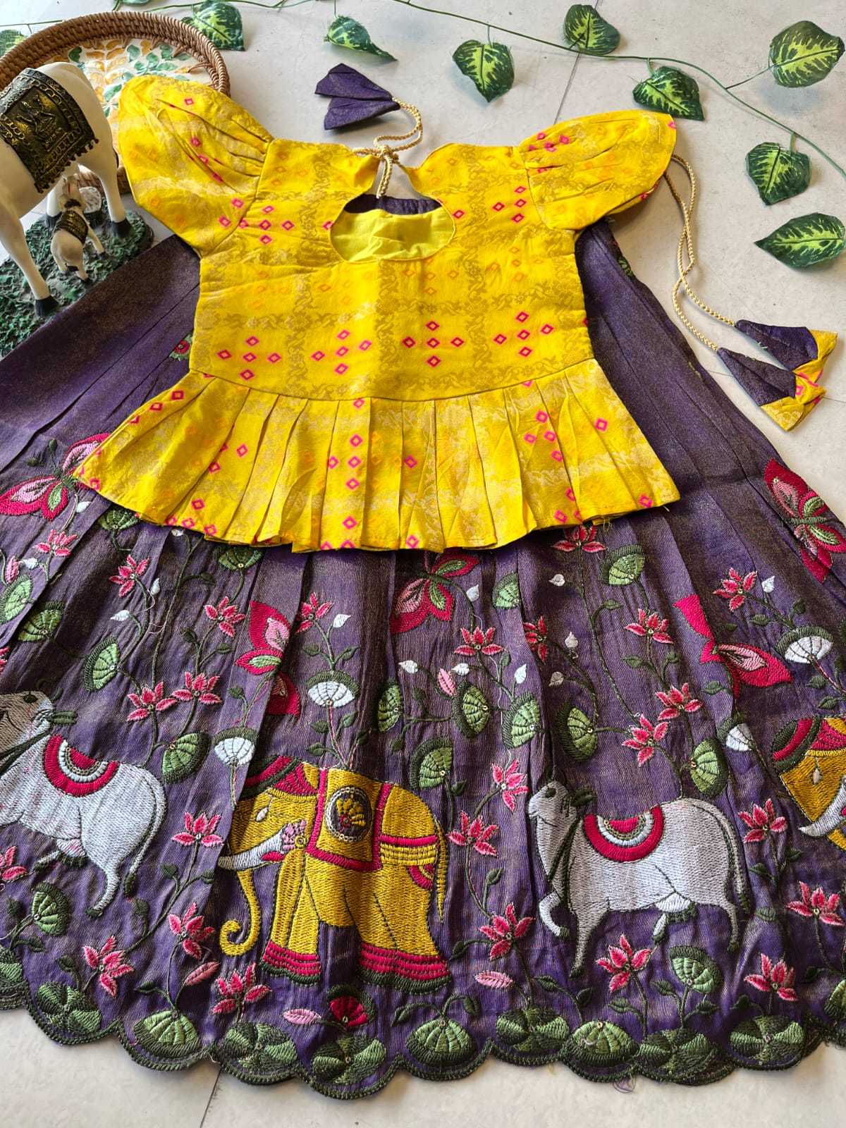 Ynf Soft Tissue RIN235 102 Kids Wear Festive Collections Wholesale Kids Lehenga Kids Lehenga Choli Baby Girl Lehenga Manufacturer- Kids Exports