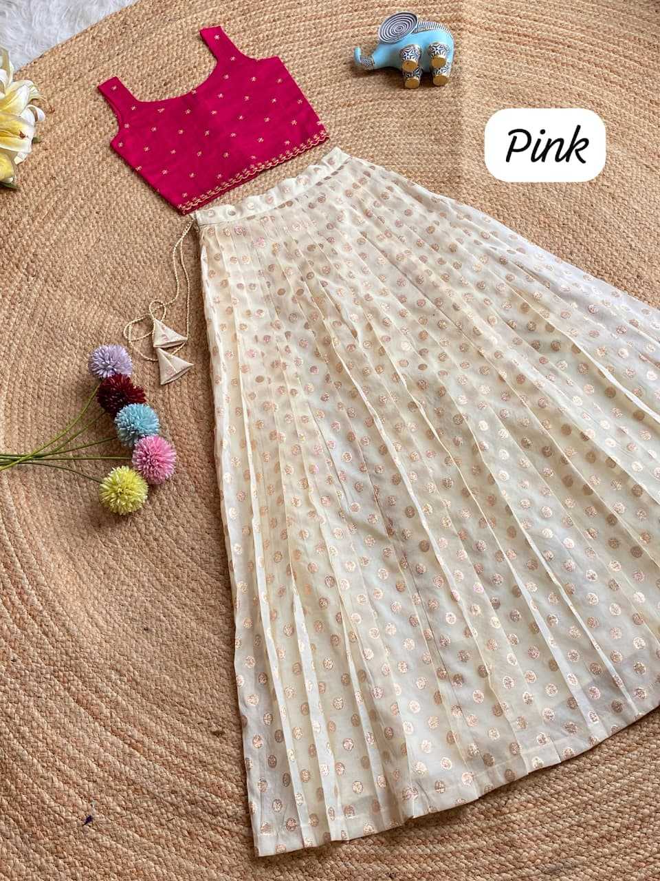 Ynf Viscose KESH249 102 Kids Wear Festive Collections Wholesale Kids Lehenga Choli Kids Festive Wear Kids Party Wear Ethnic Manufacturer- Kids Exports