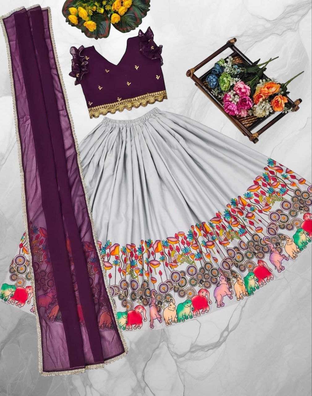 Ynf Cotton KESH461 172 Kids Wear Wholesale Kids Lehenga Kids Designer Frock Kids Traditional Outfits Manufacturer- Kids Exports