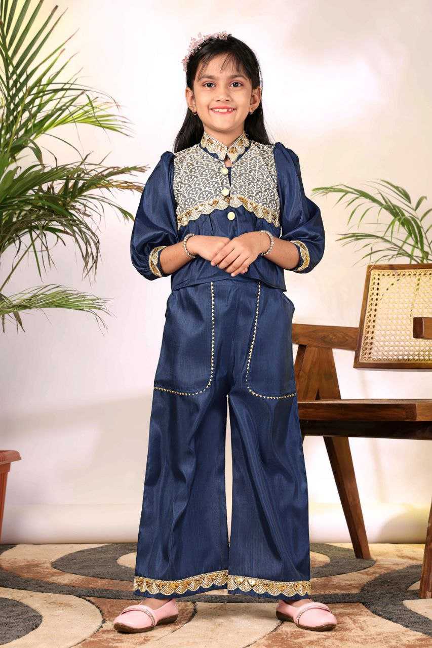 Ynf Cotton KESH461 236 Kids Wear Wholesale Kids Suit Embroidered Frock Girls Kurti Manufacturer- Kids Exports