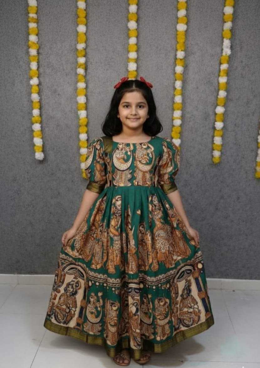 Ynf Georgette KESH461 237 Kids Wear Wholesale Kids Gown Kids Designer Frock Kids Party Wear Ethnic Manufacturer- Kids Exports