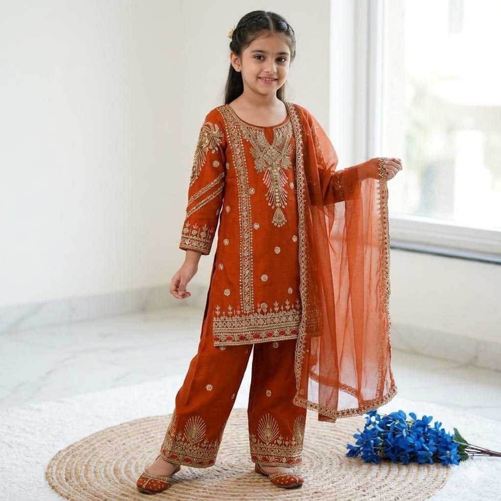 Ynf Georgette KESH461 241 Kids Wear Wholesale Girls Kurti Kids Festive Wear Kids Party Wear Ethnic Manufacturer- Kids Exports