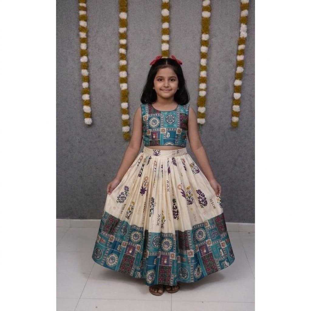Ynf Muslin KESH461 171 Kids Wear Wholesale Kids Lehenga Kids Designer Frock Kids Festive Wear Manufacturer- Kids Exports