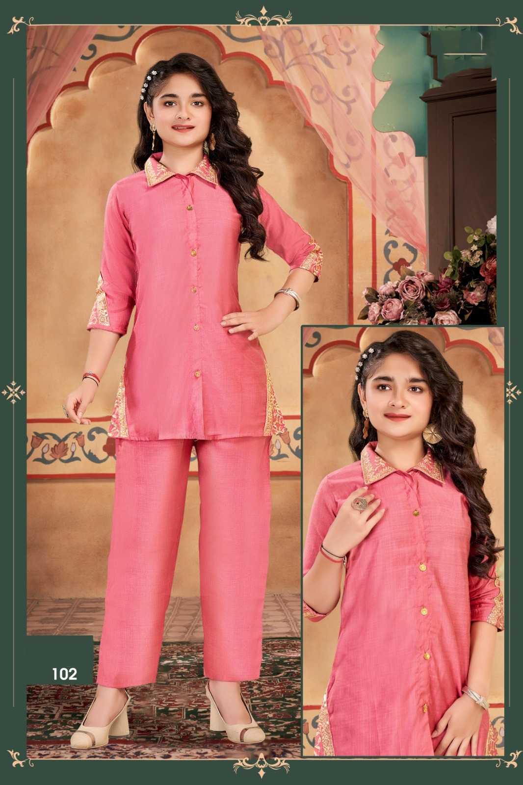 Ynf Fancy KESH530 Star Girl Kids Wear Wholesale Kids Co-ord Set Manufacturer- Kids Exports