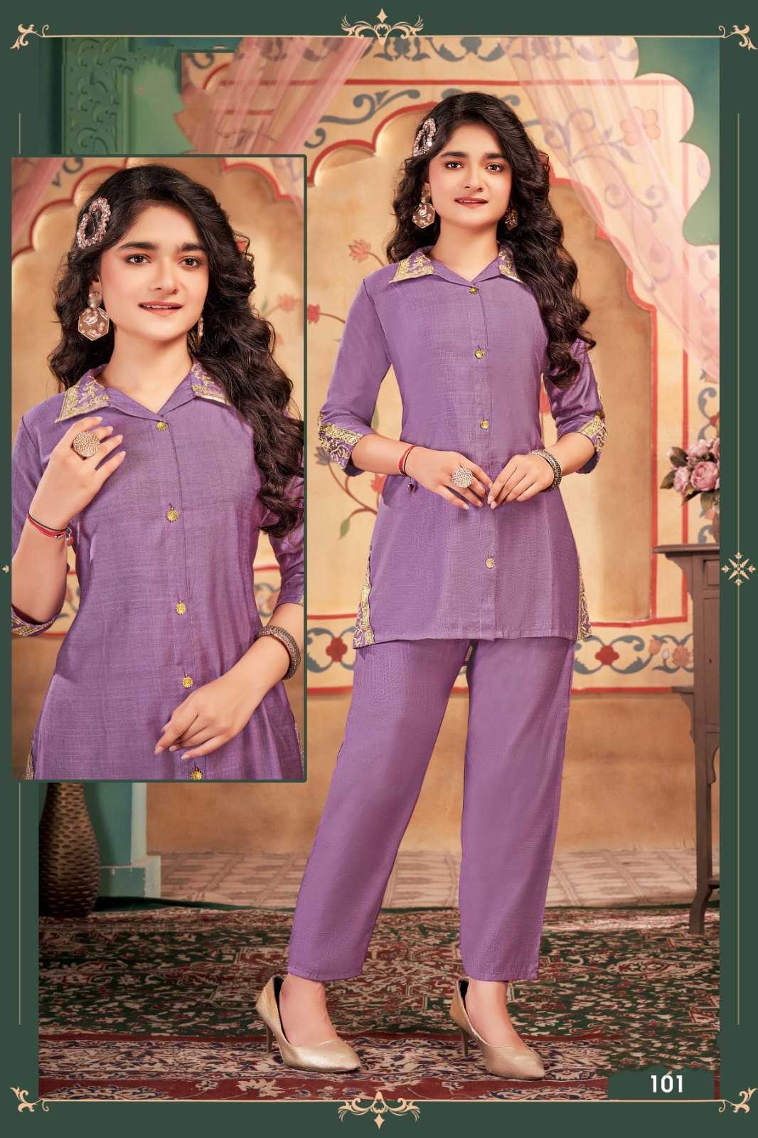 Ynf Fancy KESH530 Star Girl Kids Wear Wholesale Kids Co-ord Set Manufacturer- Kids Exports