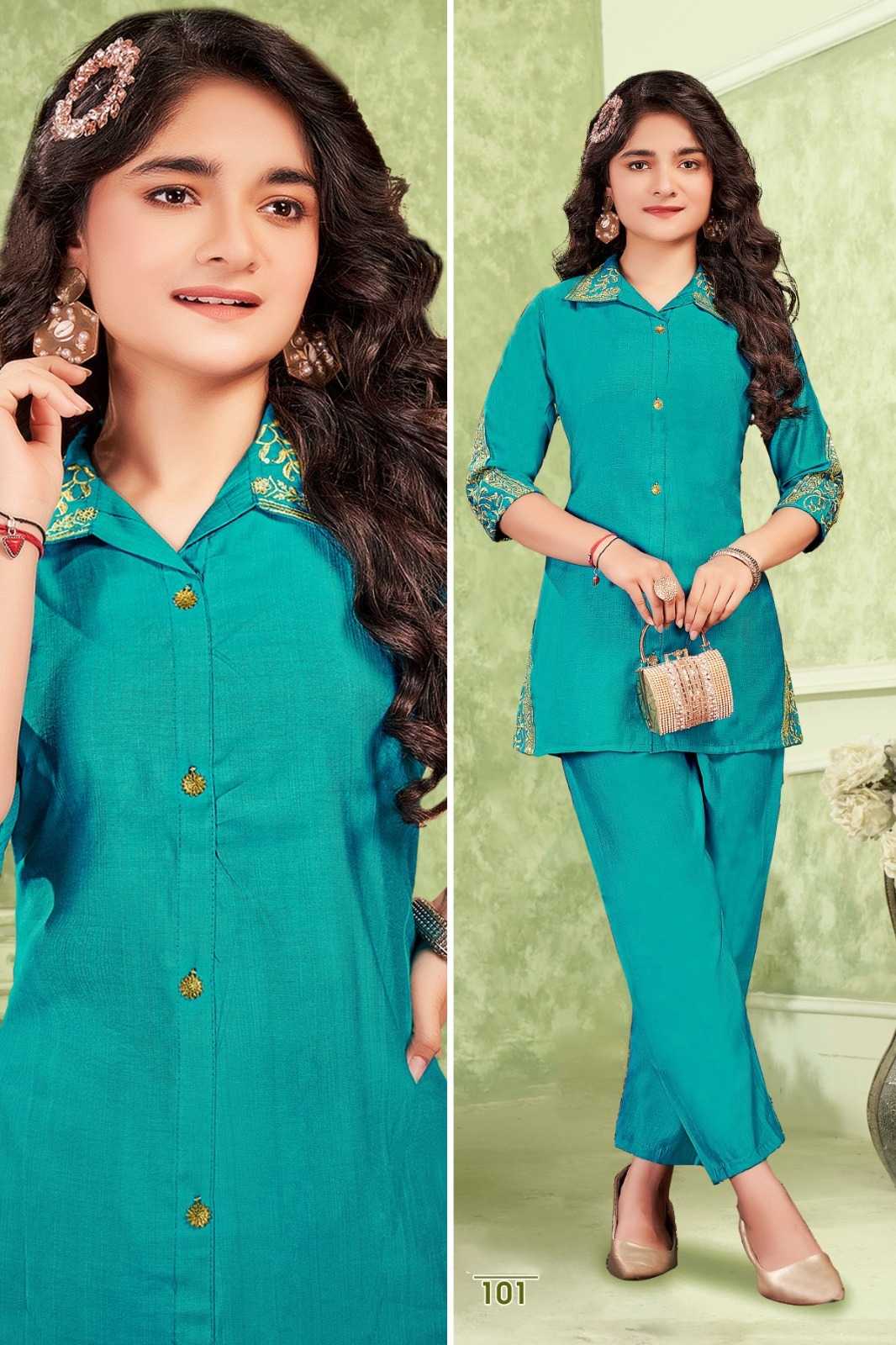 Ynf Fancy KESH530 Star Girl Kids Wear Wholesale Kids Co-ord Set Manufacturer- Kids Exports