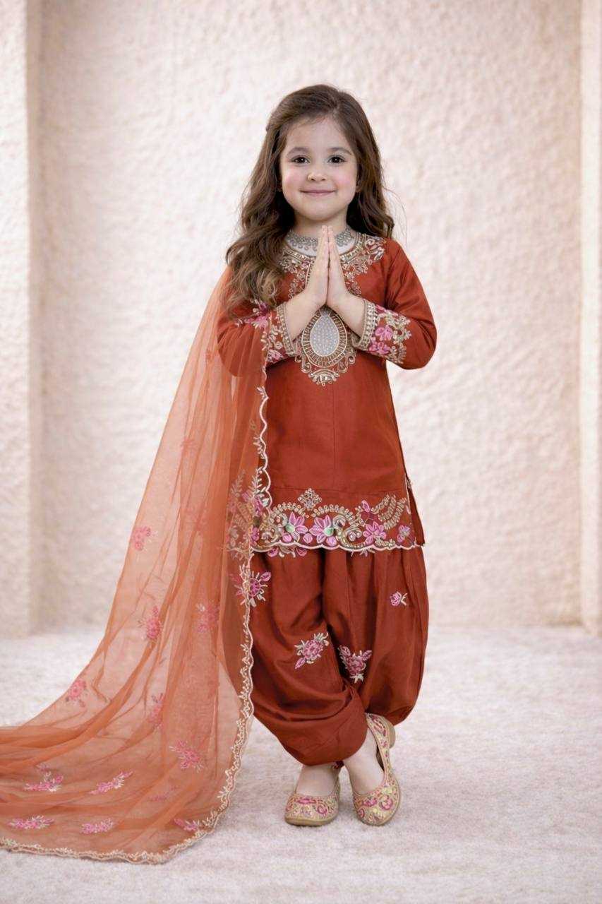 Ynf Heavy Crepe RIN234 245 Kids Wear Wholesale Kids Suit Kids Festive Wear Kids Party Wear Ethnic Manufacturer- Kids Exports