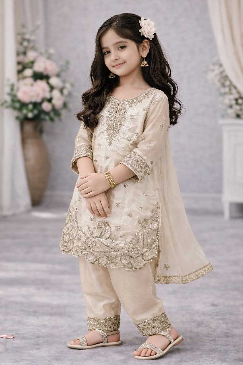 Ynf Pure Silk KESH167 nights Kids Wear Wholesale Kids Suit Kids Festive Wear Kids Party Wear Ethnic Manufacturer- Kids Exports