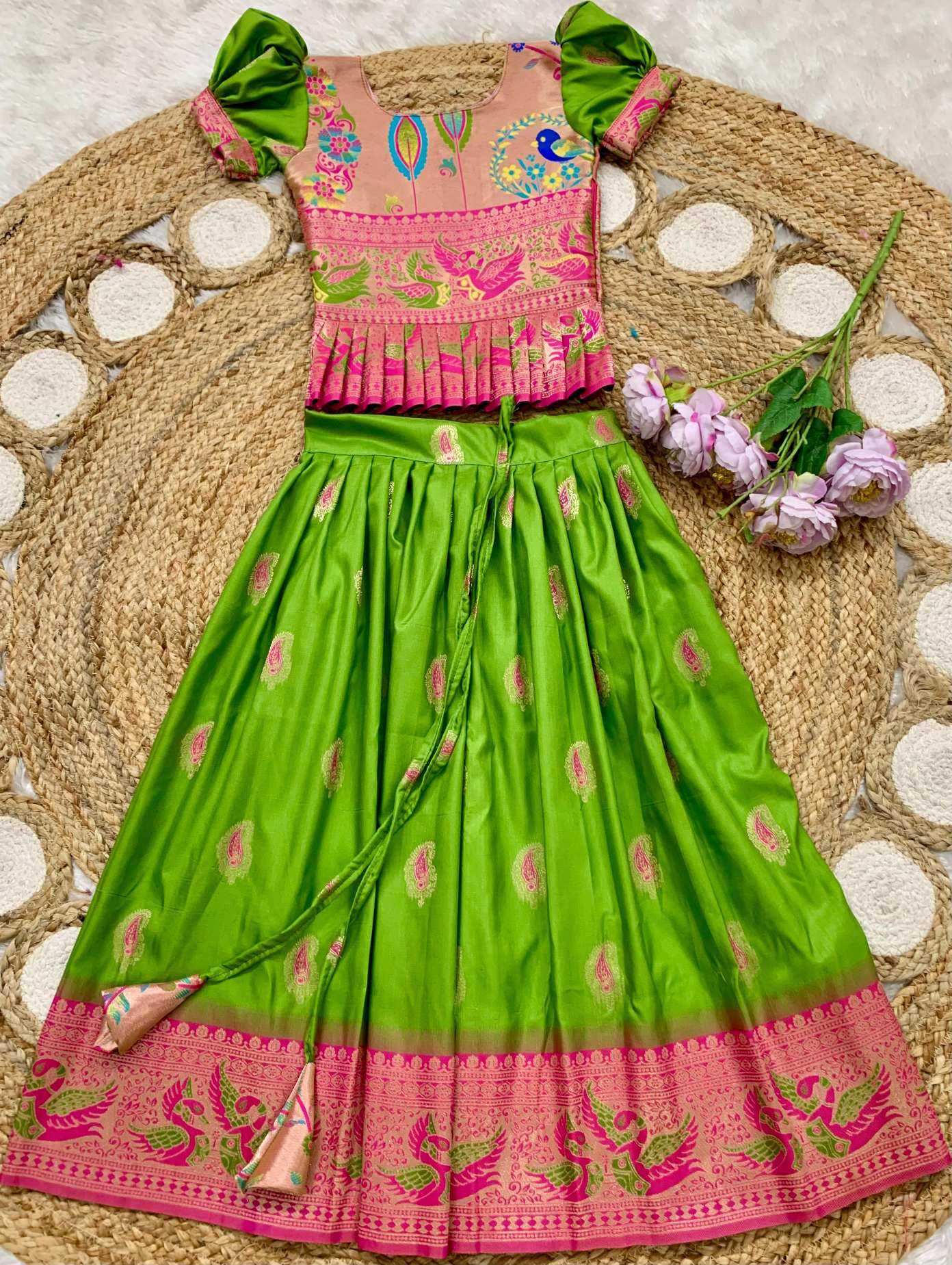Ynf Soft Silk KESH685 Fariyaza Kids Wear Wholesale Kids Lehenga Kids Lehenga Choli Baby Girl Lehenga Manufacturer- Kids Exports