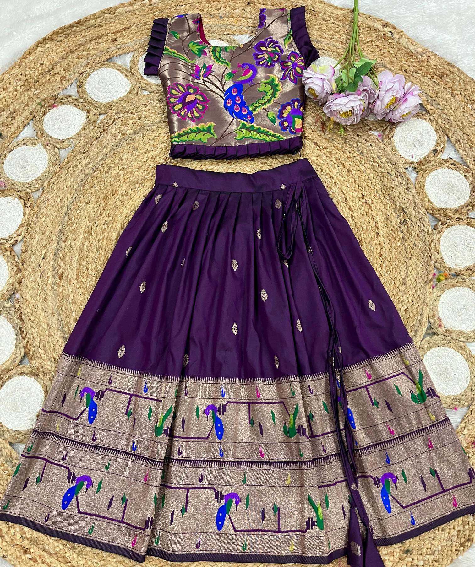 Ynf Soft Silk KESH685 Ibaara Kids Wear Wholesale Kids Gown Kids Ethnic Gowns Manufacturer- Kids Exports