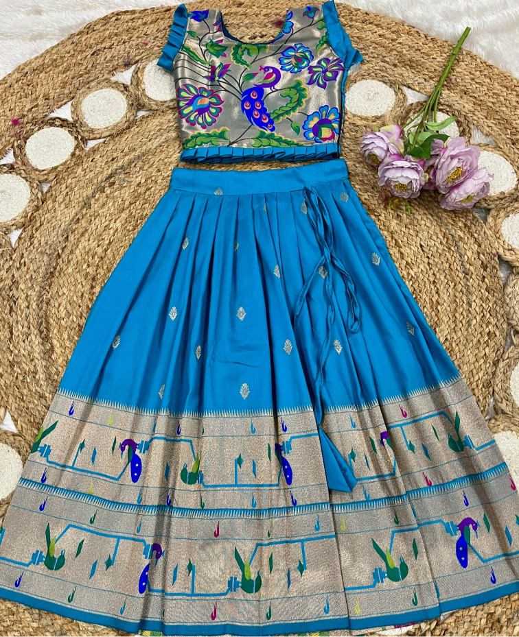 Ynf Soft Silk KESH685 Ibaara Kids Wear Wholesale Kids Gown Kids Ethnic Gowns Manufacturer- Kids Exports