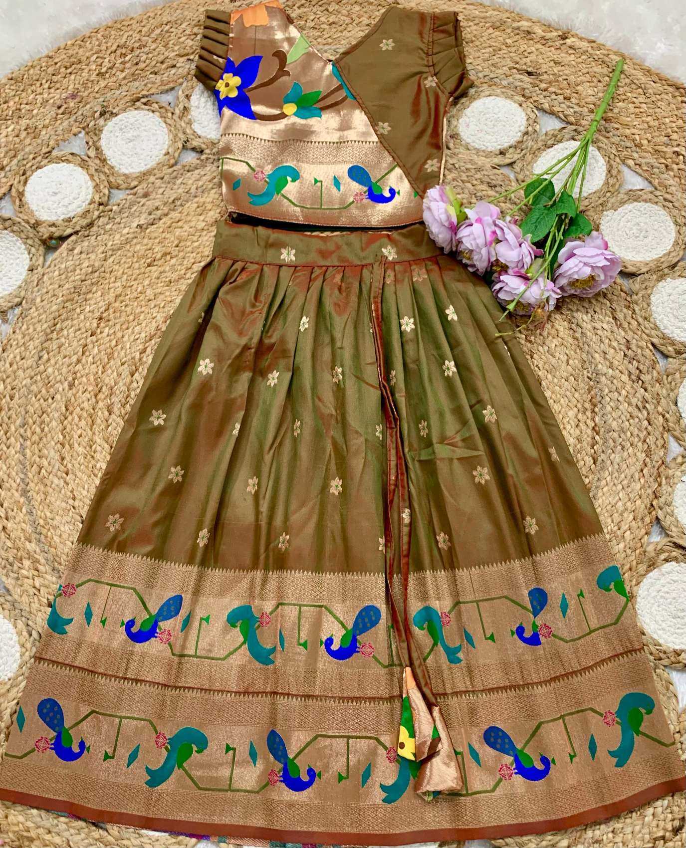 Ynf Soft Silk KESH685 MAHARANI BORDER Kids Wear Wholesale Kids Lehenga Kids Lehenga Choli Baby Girl Lehenga Manufacturer- Kids Exports