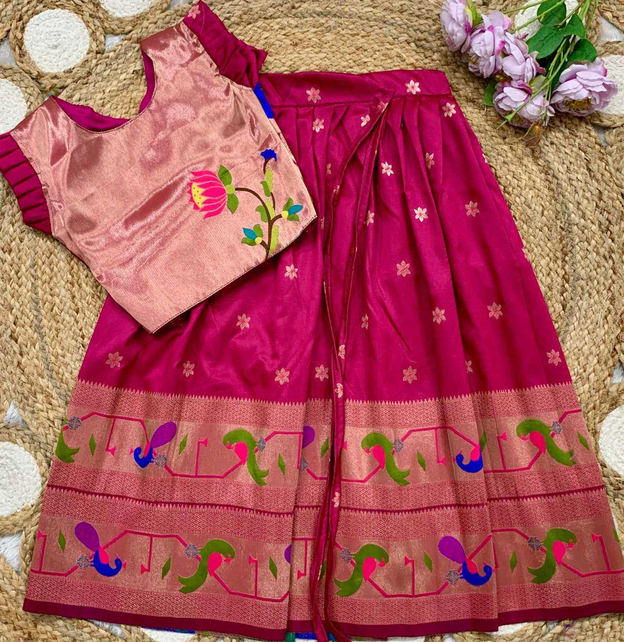 Ynf Soft Silk KESH685 MAHARANI BORDER Kids Wear Wholesale Kids Lehenga Kids Lehenga Choli Baby Girl Lehenga Manufacturer- Kids Exports