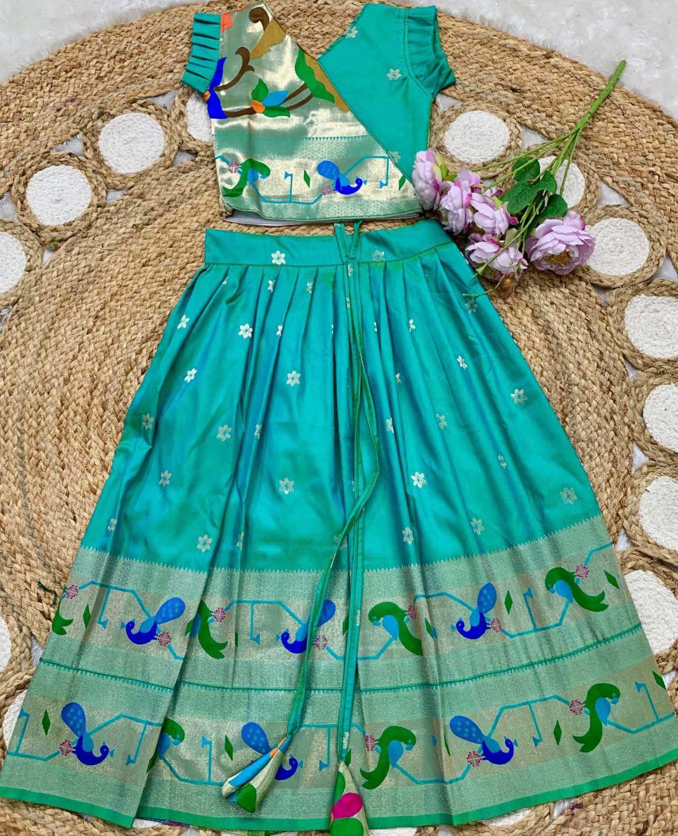 Ynf Soft Silk KESH685 MAHARANI BORDER Kids Wear Wholesale Kids Lehenga Kids Lehenga Choli Baby Girl Lehenga Manufacturer- Kids Exports