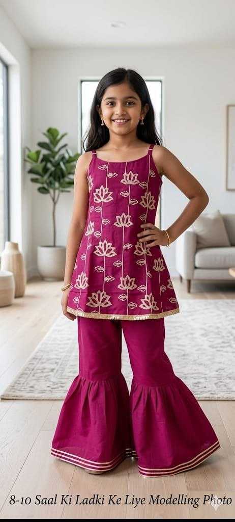 Ynf Viscose Rayon KESH552 Kids Wear Wholesale Kids Top & Pant Kids Co-ord Set Kids Party Wear Ethnic Manufacturer- Kids Exports