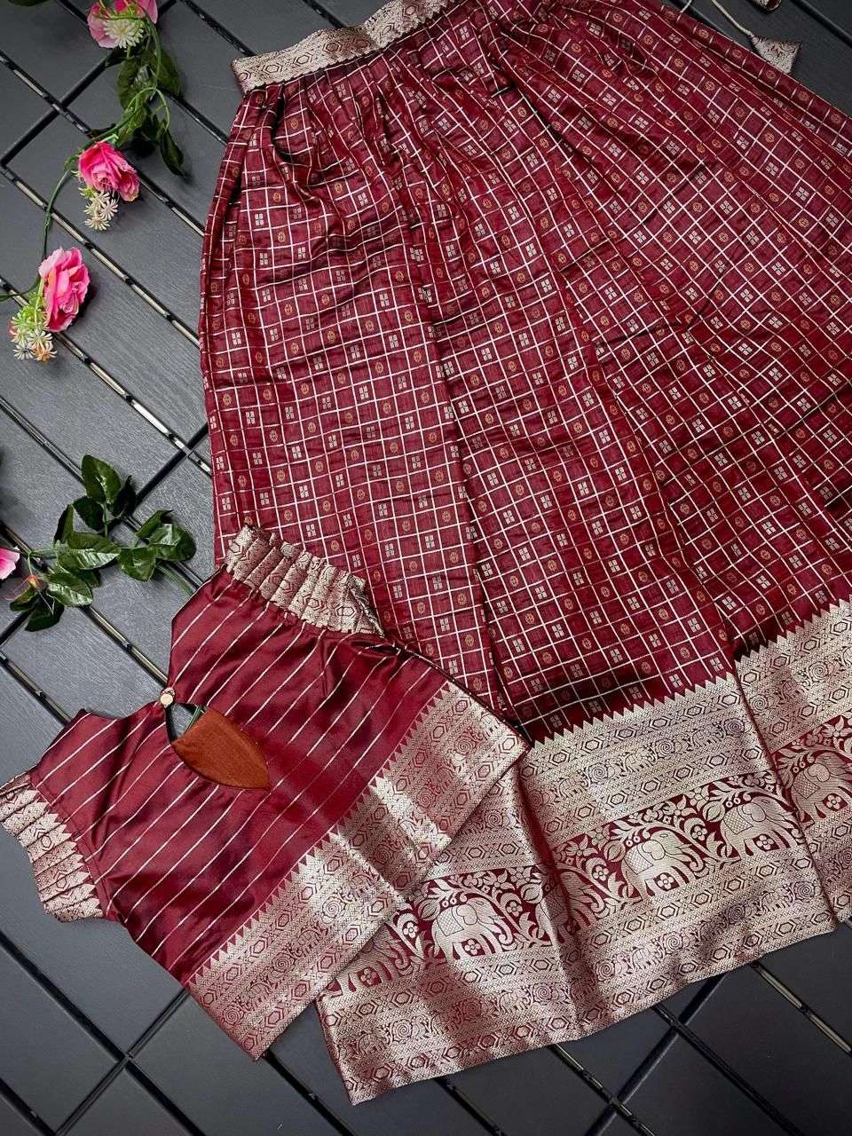 YNF SOFT SILK RIN192 7954 KIDS WEAR WHOLESALE KIDS LEHENGAS MANUFACTURER 