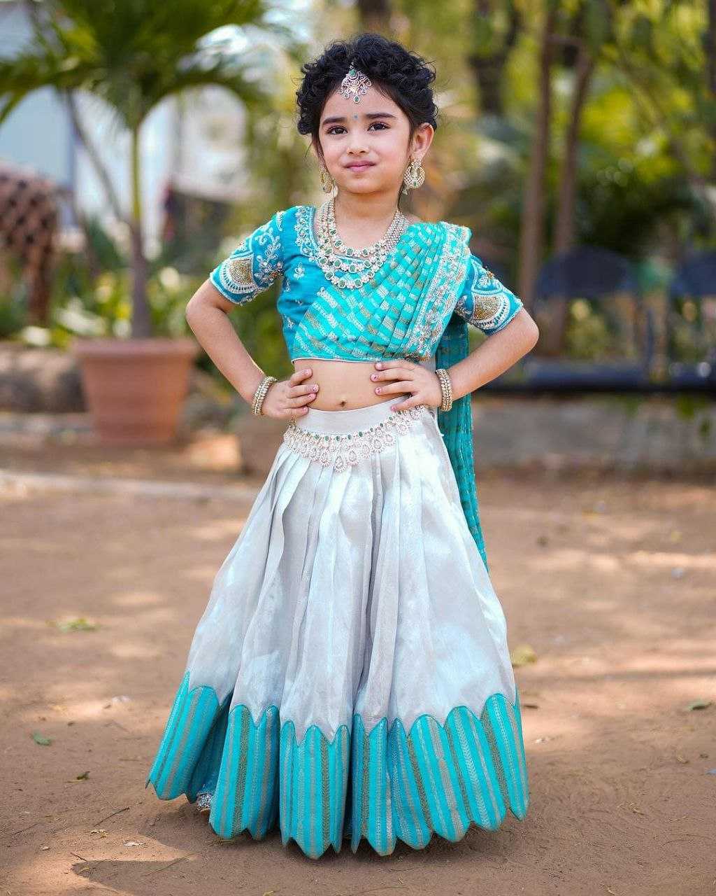 YNF CHINON SILK KESH168 MNT24 KIDS WEAE WHOLESALE KIDS LEHENGA KIDS ETHNIC WEAR KIDS TRADITIONAL OUTFITS KIDS FESTIVE WEAR MANUFACTURER