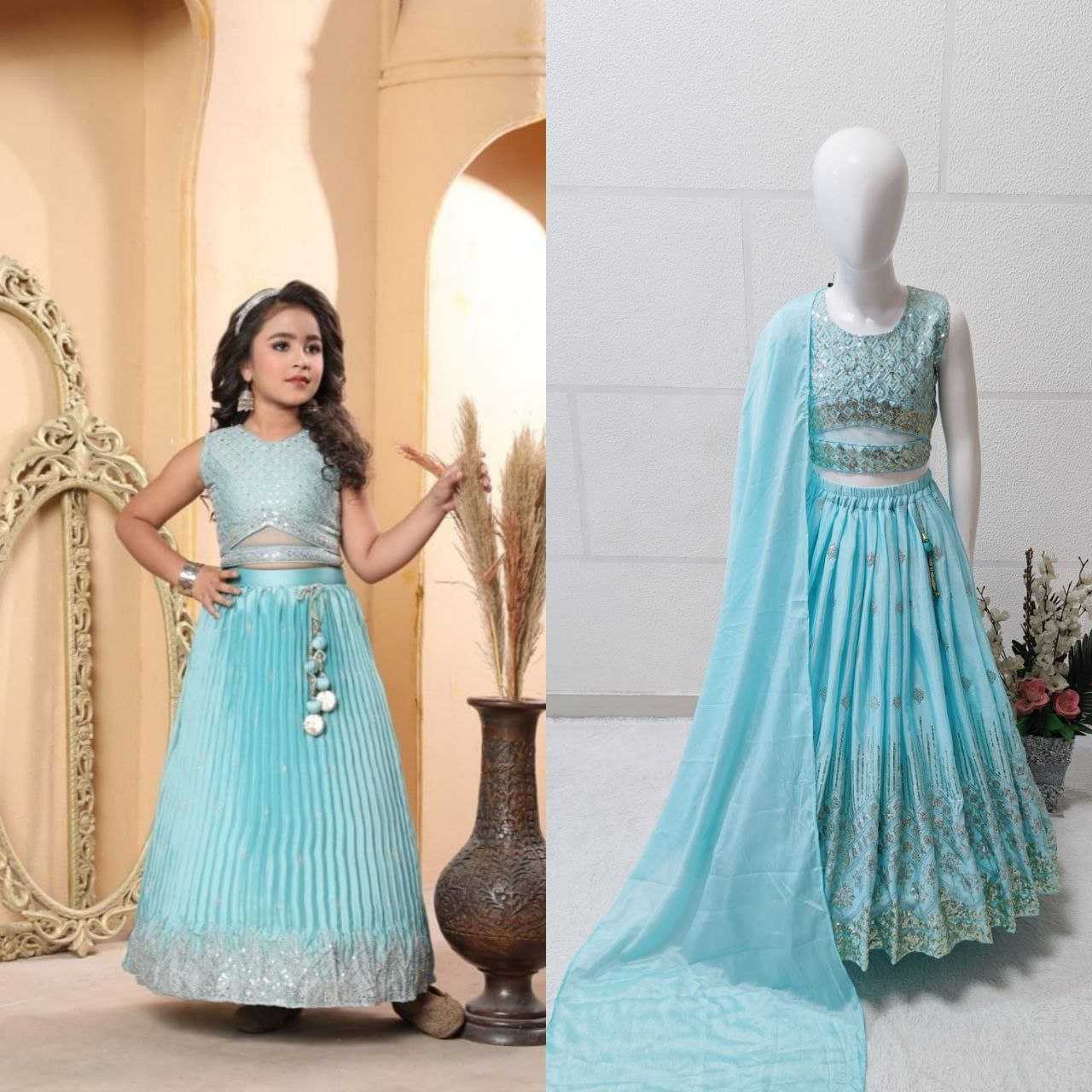 YNF CHINON SILK KESH168 MNT33 KIDS WEAR WHOLESALE KIDS LEHENGA KIDS TRADITIONAL OUTFITS KIDS LEHENGA CHOLI KIDS FESTIVE WEAR KIDS WEDDING OUTFITS MANUFACTURER