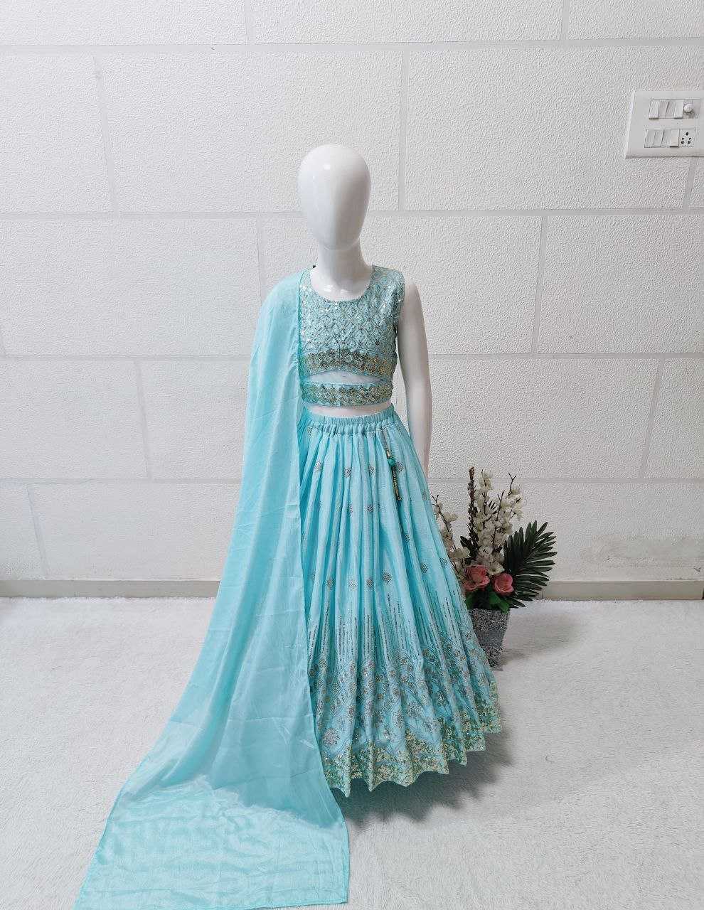 YNF CHINON SILK KESH168 MNT33 KIDS WEAR WHOLESALE KIDS LEHENGA KIDS TRADITIONAL OUTFITS KIDS LEHENGA CHOLI KIDS FESTIVE WEAR KIDS WEDDING OUTFITS MANUFACTURER