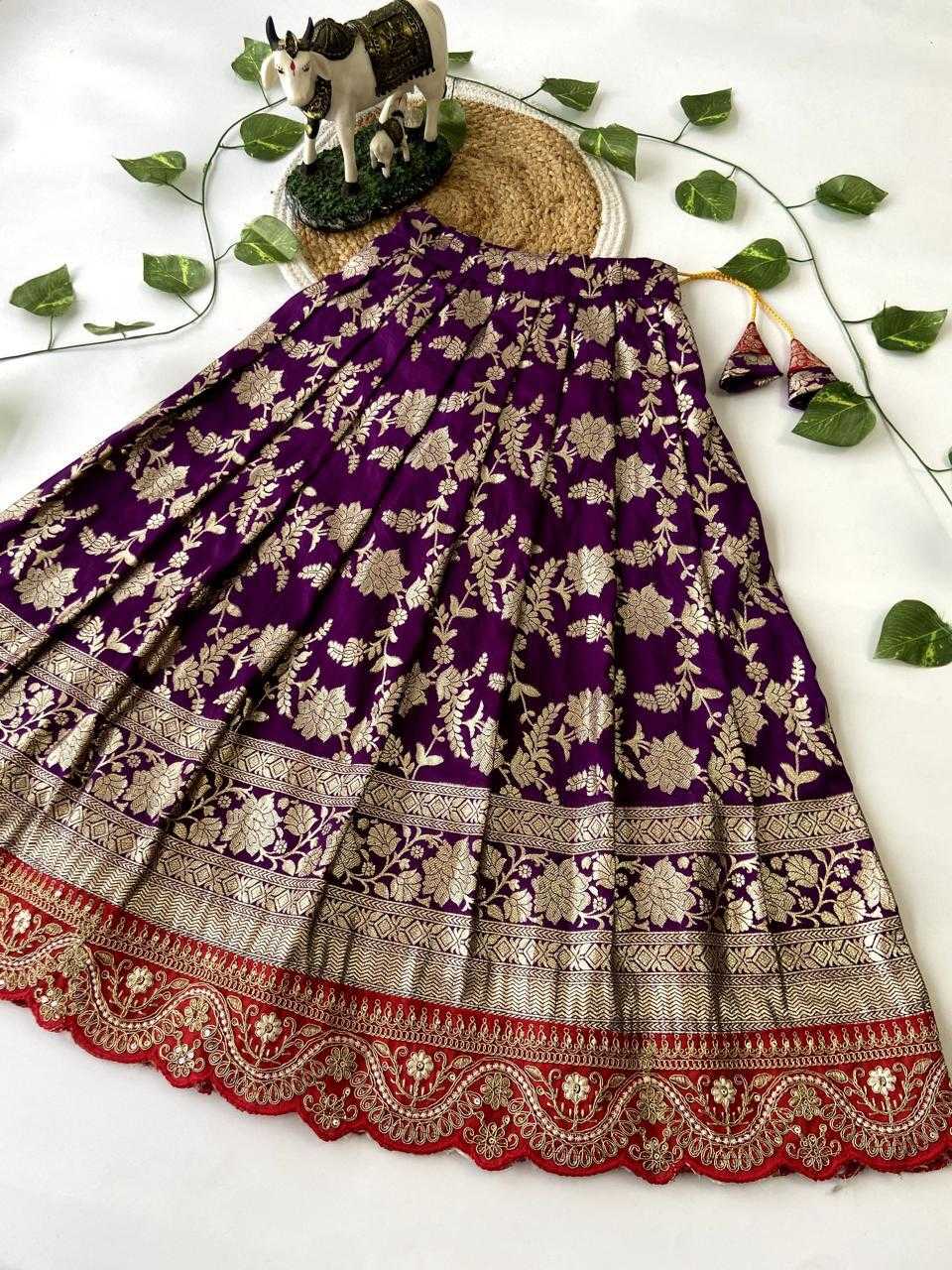 YNF DOLA SILK RIN192 8041 KIDS LEHENGAS WHOLESALE KIDS LEHENGAS MANUFACTURER