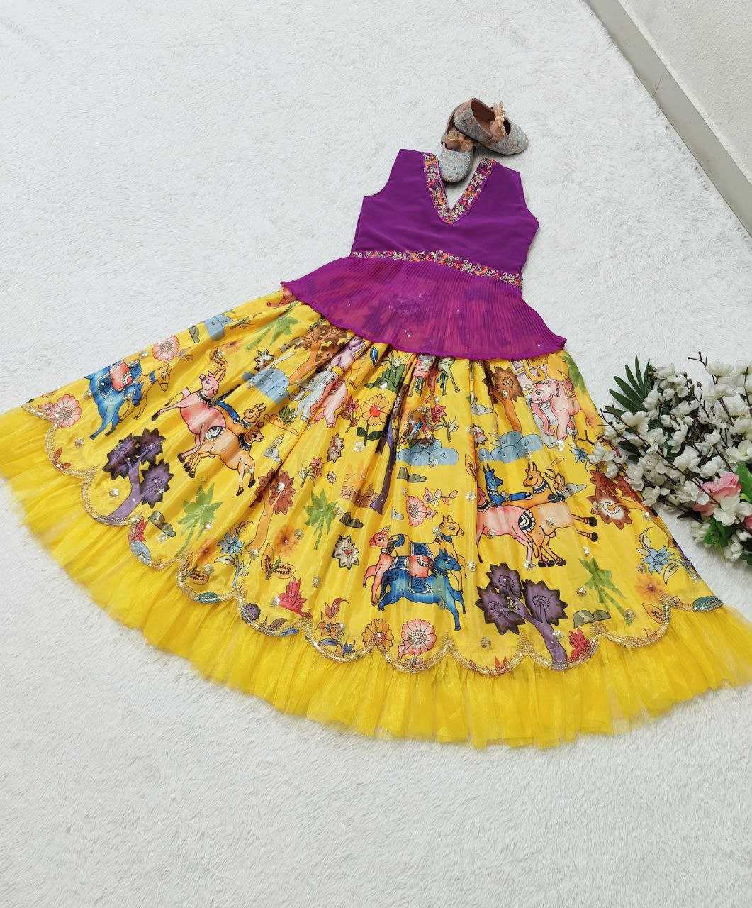 YNF FAUX GEORGETTE KESH168 MNT08 KIDS WEAR WHOLESALE KIDS LEHENGA KIDS ETHNIC WEAR KIDS TRADITIONAL OUTFITS KIDS FESTIVE WEAR KIDS DIWALI CLOTHES MANUFACTURER